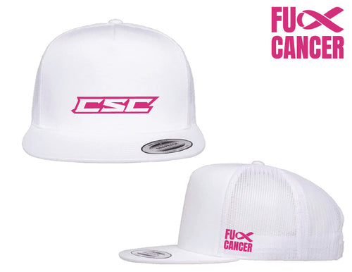 FU## Cancer Embroidered Hat - White