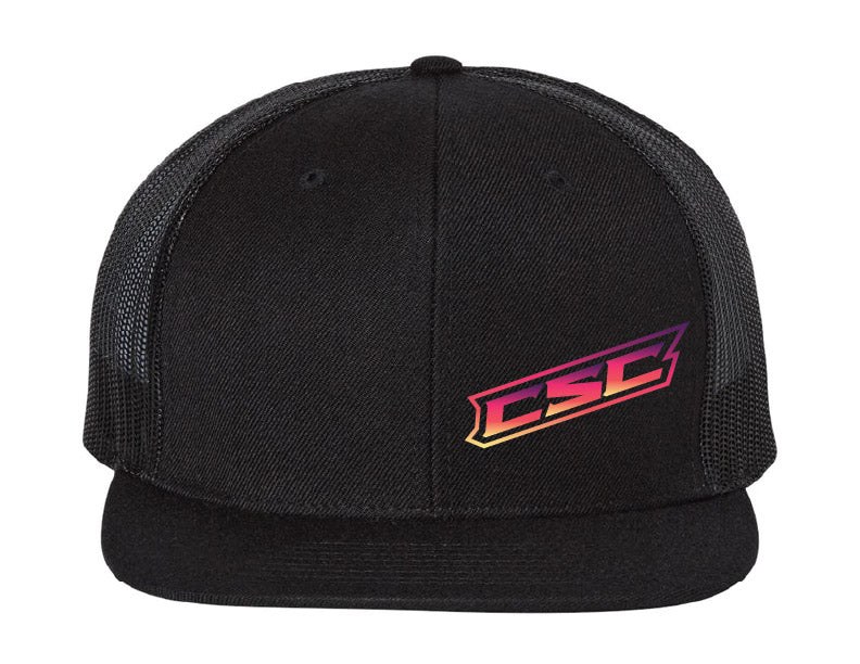 Richardson Embroidered Hat - All Black Sunset Fade