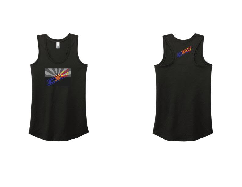 Women's Arizona Flag Tank Top (Black)