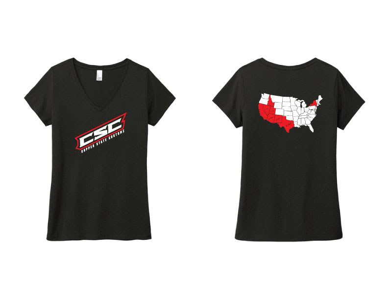 Women's CSC Across the USA Tank Top (Black)